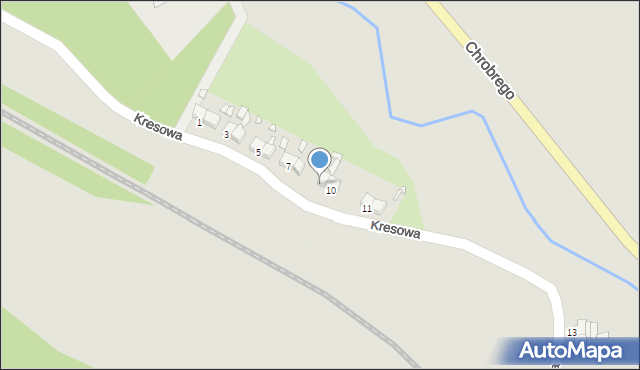 Wojcieszów, Kresowa, 9, mapa Wojcieszów