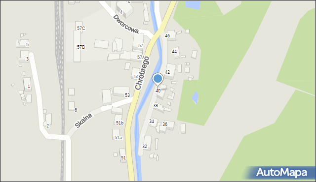 Wojcieszów, Króla Bolesława Chrobrego, 40, mapa Wojcieszów