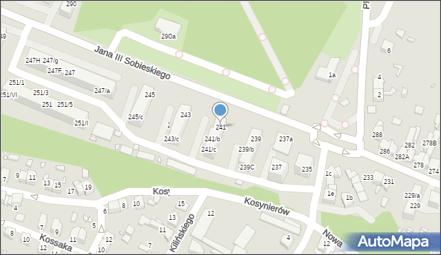 Wojkowice, Króla Jana III Sobieskiego, 241, mapa Wojkowice