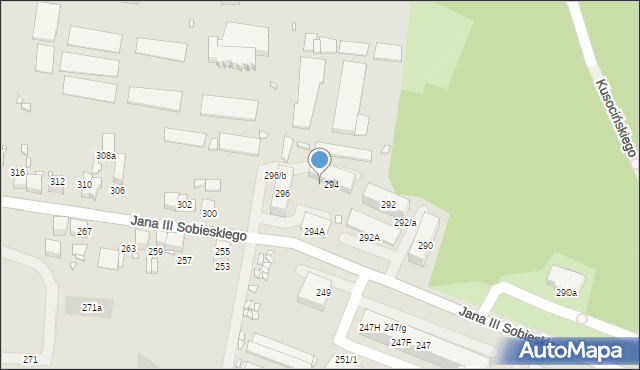 Wojkowice, Króla Jana III Sobieskiego, 294/a, mapa Wojkowice