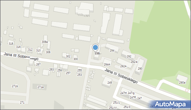 Wojkowice, Króla Jana III Sobieskiego, 296/a, mapa Wojkowice