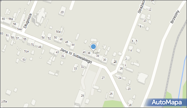 Wojkowice, Króla Jana III Sobieskiego, 36, mapa Wojkowice