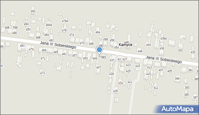 Wojkowice, Króla Jana III Sobieskiego, 445, mapa Wojkowice