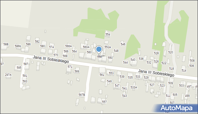 Wojkowice, Króla Jana III Sobieskiego, 556, mapa Wojkowice