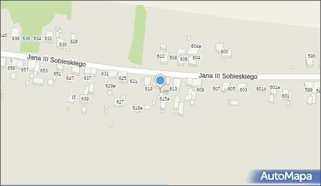 Wojkowice, Króla Jana III Sobieskiego, 617, mapa Wojkowice