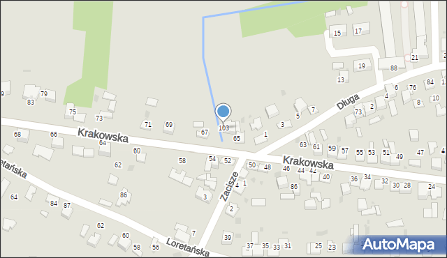 Wojnicz, Krakowska, 103, mapa Wojnicz