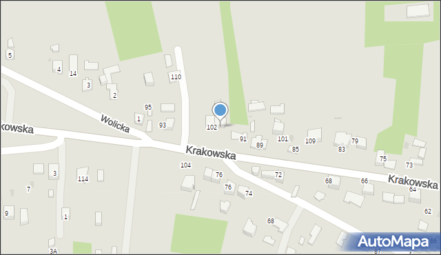 Wojnicz, Krakowska, 106, mapa Wojnicz