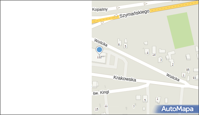 Wojnicz, Krakowska, 112, mapa Wojnicz