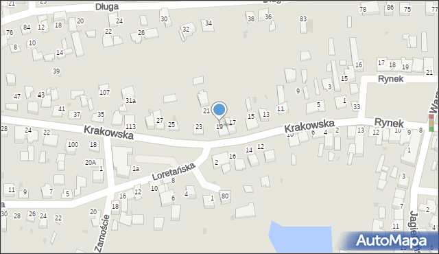 Wojnicz, Krakowska, 19, mapa Wojnicz