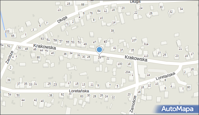 Wojnicz, Krakowska, 24, mapa Wojnicz