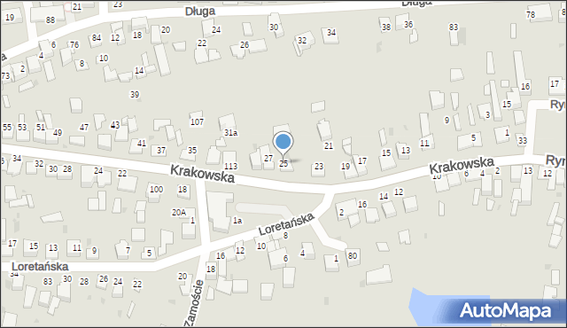 Wojnicz, Krakowska, 25, mapa Wojnicz