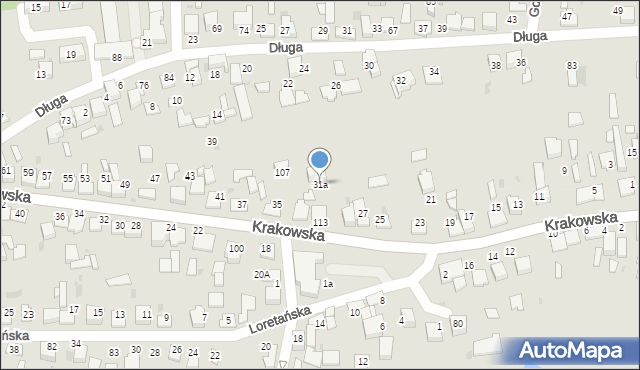 Wojnicz, Krakowska, 31a, mapa Wojnicz