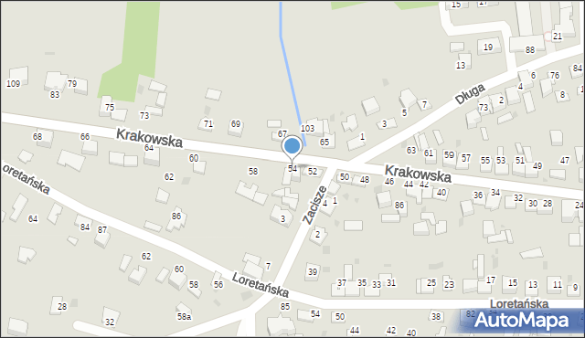 Wojnicz, Krakowska, 54, mapa Wojnicz