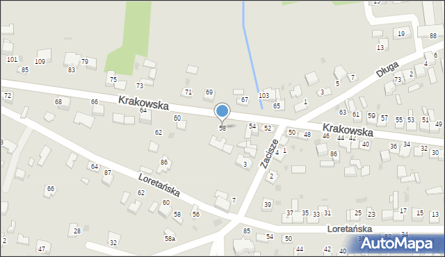 Wojnicz, Krakowska, 58, mapa Wojnicz