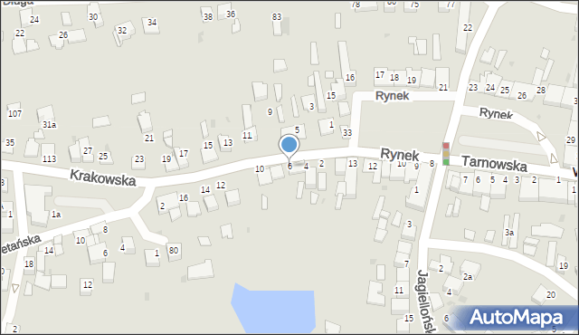Wojnicz, Krakowska, 6, mapa Wojnicz