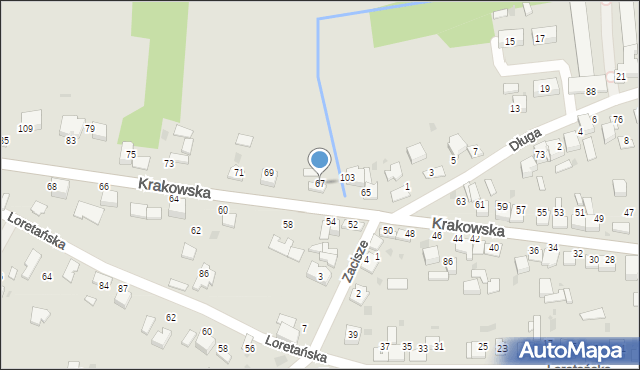 Wojnicz, Krakowska, 67, mapa Wojnicz