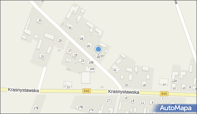 Wojsławice, Krasnystawska, 24, mapa Wojsławice