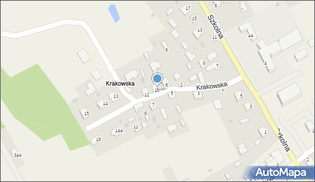 Wola Baranowska, Krakowska, 10, mapa Wola Baranowska