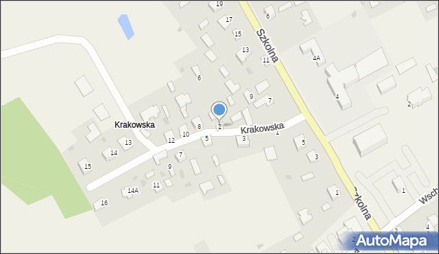 Wola Baranowska, Krakowska, 2, mapa Wola Baranowska