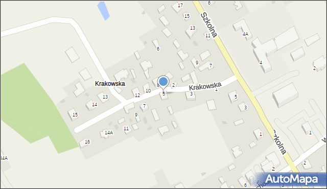 Wola Baranowska, Krakowska, 5, mapa Wola Baranowska