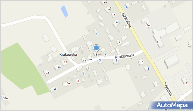 Wola Baranowska, Krakowska, 8, mapa Wola Baranowska