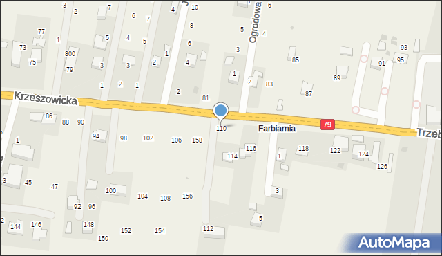 Wola Filipowska, Krzeszowicka, 110, mapa Wola Filipowska