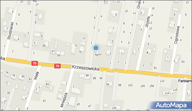 Wola Filipowska, Krzeszowicka, 79, mapa Wola Filipowska