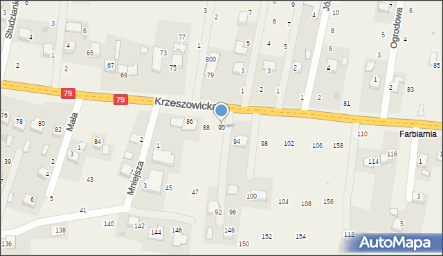 Wola Filipowska, Krzeszowicka, 90, mapa Wola Filipowska