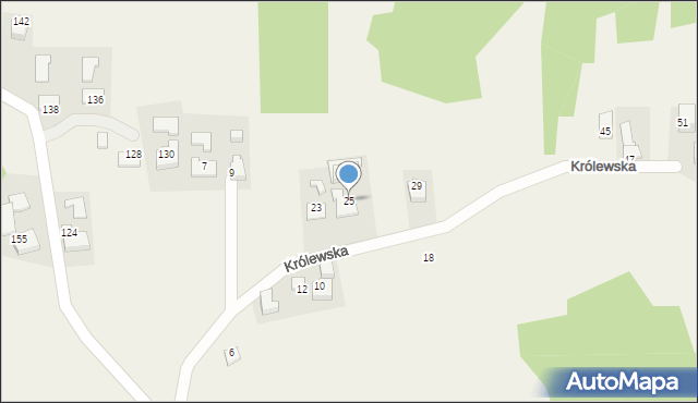 Wola Radziszowska, Królewska, 25, mapa Wola Radziszowska