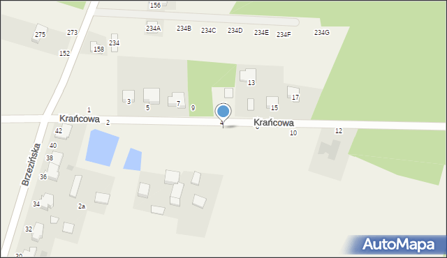 Wola Rakowa, Krańcowa, 6, mapa Wola Rakowa