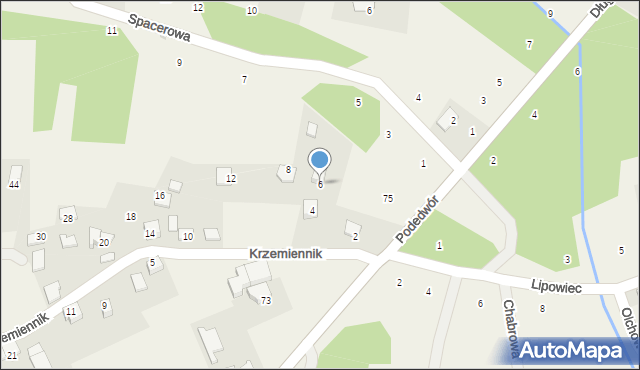 Wołowice, Krzemiennik, 6, mapa Wołowice