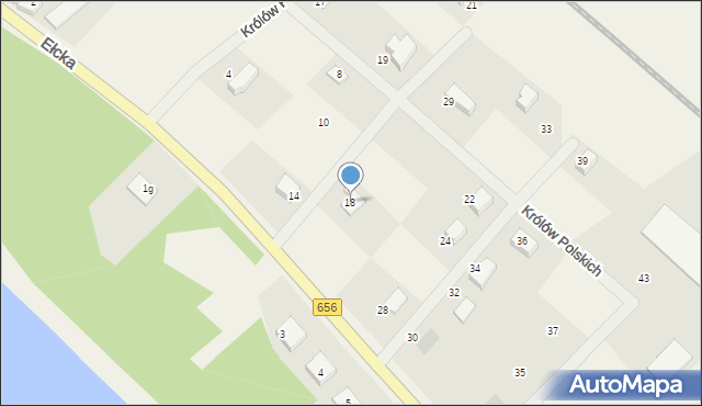 Woszczele, Królów Polskich, 18, mapa Woszczele