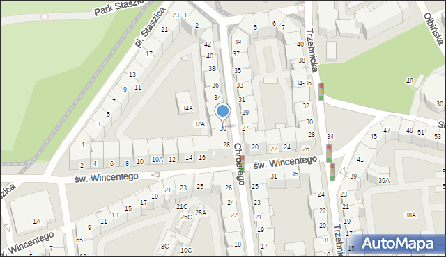 Wrocław, Króla Bolesława Chrobrego, 30, mapa Wrocławia