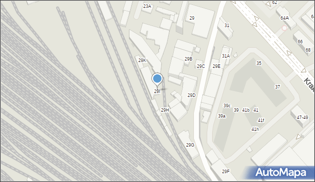 Wrocław, Krakowska, 29I, mapa Wrocławia