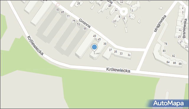 Wrocław, Królewiecka, 39, mapa Wrocławia