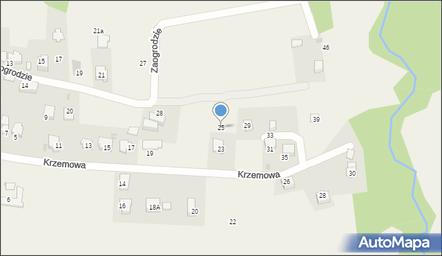 Wrząsowice, Krzemowa, 25, mapa Wrząsowice