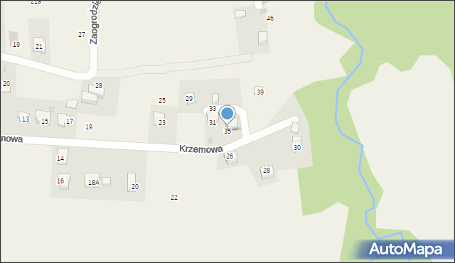Wrząsowice, Krzemowa, 35, mapa Wrząsowice
