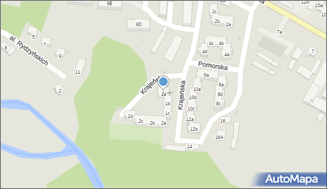 Wyrzysk, Krajeńska, 1a, mapa Wyrzysk
