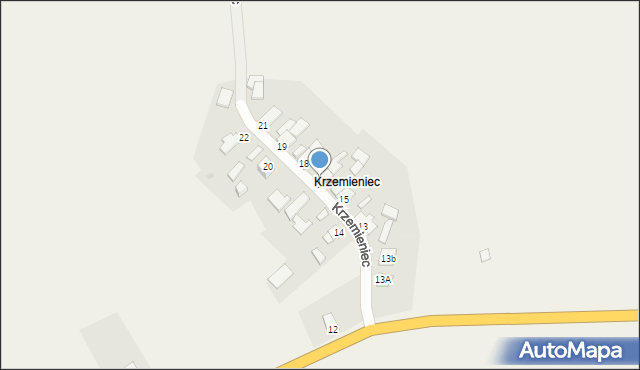 Żaba, Krzemieniec, 16, mapa Żaba