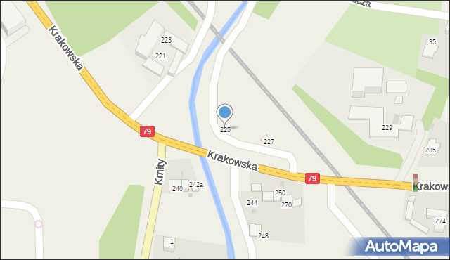 Zabierzów, Krakowska, 225, mapa Zabierzów
