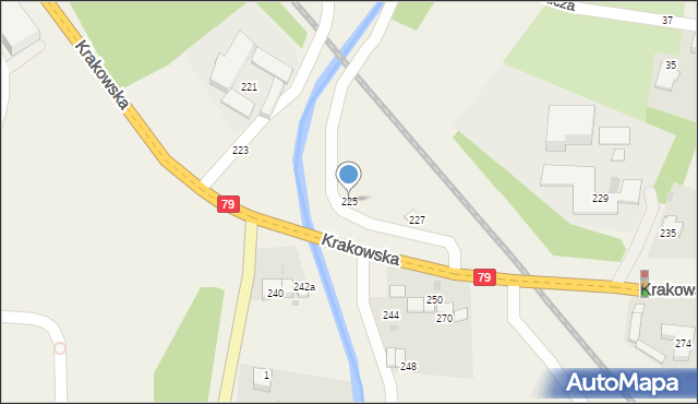 Zabierzów, Krakowska, 225, mapa Zabierzów