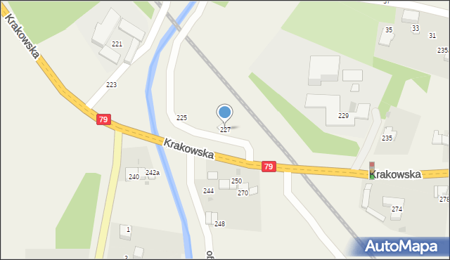 Zabierzów, Krakowska, 227, mapa Zabierzów