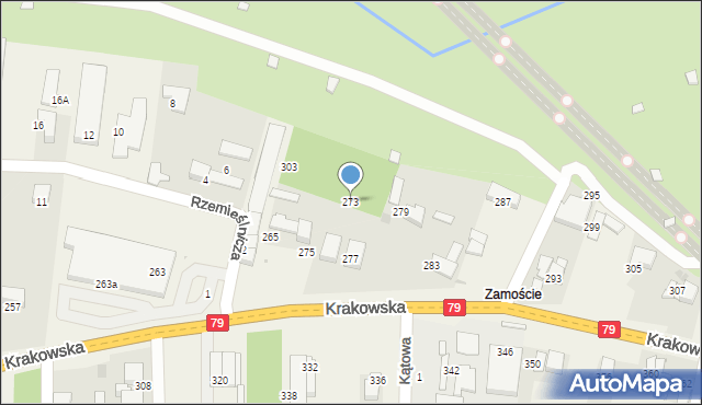 Zabierzów, Krakowska, 273, mapa Zabierzów