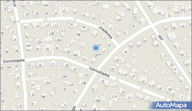 Ząbki, Króla Jana III Sobieskiego, 15, mapa Ząbki