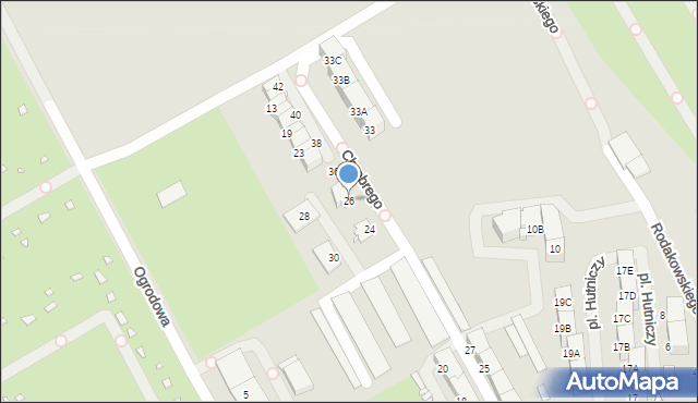 Zabrze, Króla Bolesława Chrobrego, 26, mapa Zabrza