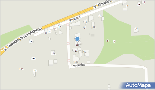 Zabrze, Kruczka Marcelego, 11b, mapa Zabrza