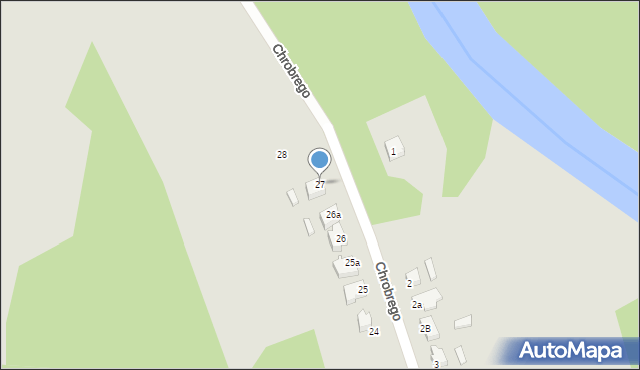 Żagań, Króla Bolesława Chrobrego, 27, mapa Żagań