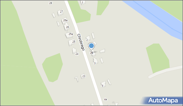Żagań, Króla Bolesława Chrobrego, 2B, mapa Żagań