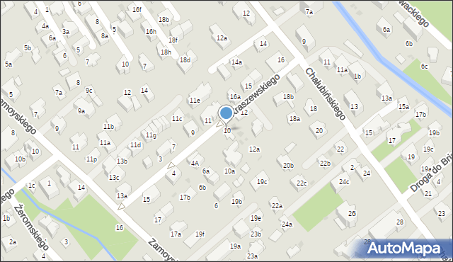 Zakopane, Kraszewskiego Józefa Ignacego, 10, mapa Zakopanego