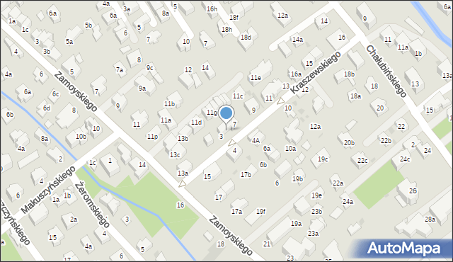 Zakopane, Kraszewskiego Józefa Ignacego, 5, mapa Zakopanego